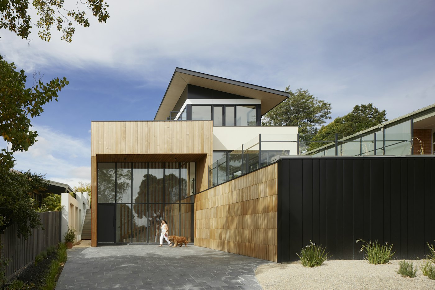 Detached house with a tidy garden