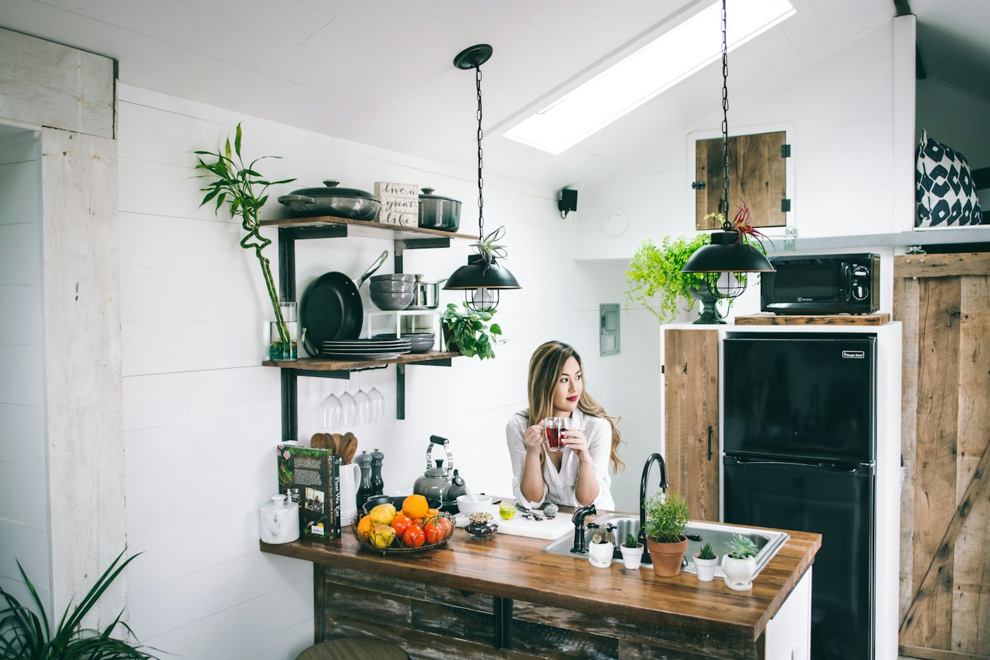 Renovated kitchen with an island