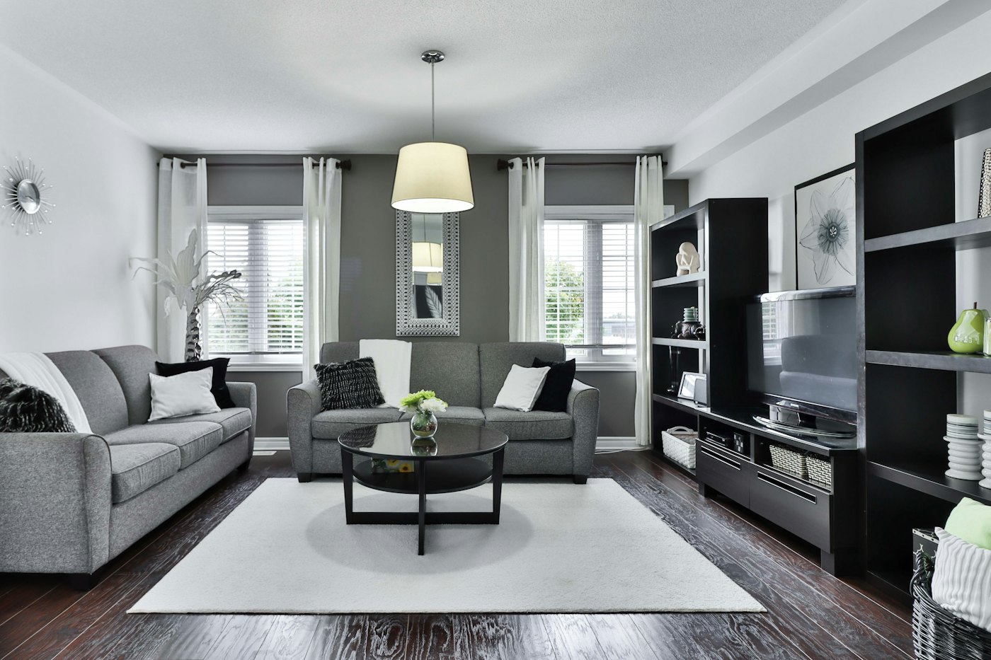 Warm, light-filled living room