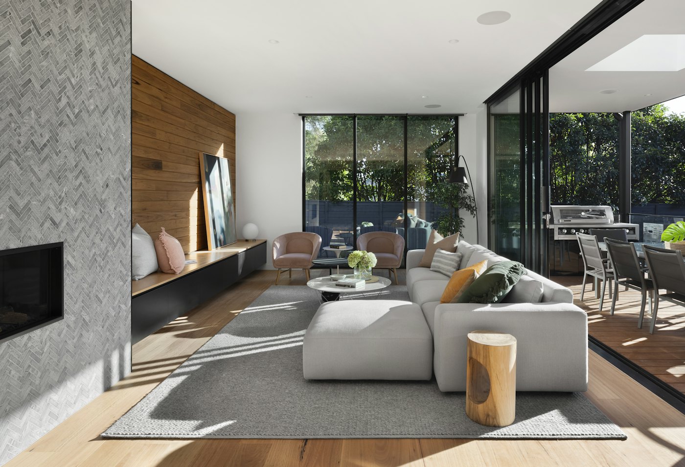 Inviting living room in a family home